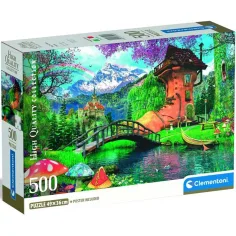 Paisaje de cuento HQC rompecabezas de 500 piezas - Clementoni