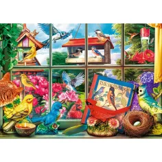 imagen de Pájaros detrás de la ventana rompecabezas de 1000 piezas Premium plus quality -Trefl 2