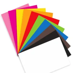 imagen de Papel de cartón decorativo con 10 colores 35x25cm 2