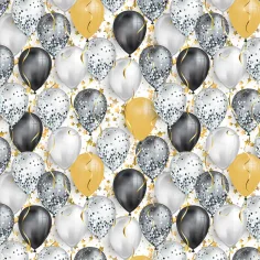 Papel de regalo con globos y estrellas 100x70cm