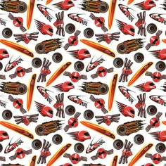 Papel de regalo de carrera ardiente 100x70cm