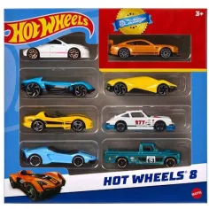 Paquete de 8 coches pequeños Hot Wheels - Mattel