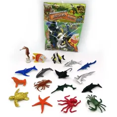 Paquete de figuras de criaturas marinas Animal World