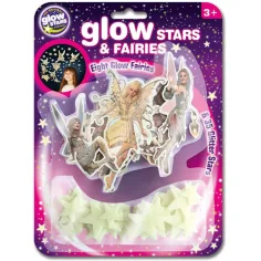 Paquete de pegatinas fosforescentes de estrellas y hadas