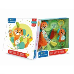 Paquete de regalo de bienvenida para bebés con perrito - Clementoni