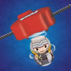 Paquete de Wooblies Marvel con lanzador de 2 piezas