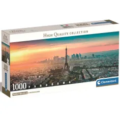 París, Francia 1000 piezas panorama puzzle 98x33cm - Clementoni