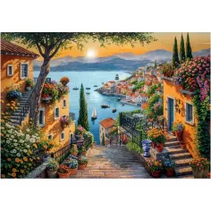 imagen de Paseo por el puerto HQC 1500 piezas puzzle compacto - Clementoni 2