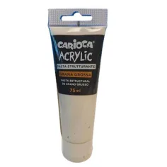 Pasta estructurante acrílica de grano grueso 75ml - Carioca