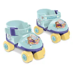 Patines de cuatro ruedas de Frozen con equipo de protección, talla 22-29