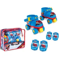 Patines de Spiderman con equipo de protección tamaño 22-29 cm