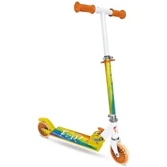 Patinete de dos ruedas con diseño de arcoíris - Mondo Toys