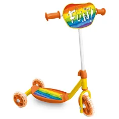 Patinete de tres ruedas con diseño de arcoíris - Mondo Toys