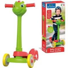 Patinete de tres ruedas con dragón para niños de 2 a 4 años - Clementoni Baby