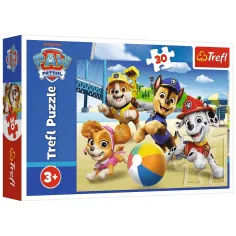 imagen de Paw Patrol Perros en la playa puzzle de 30 piezas - Trefl 1
