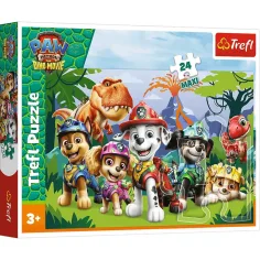 imagen de Paw Patrol Amistad Prehistórica Puzzle Maxi de 24 piezas - Trefl 1