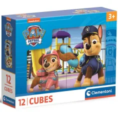 Paw Patrol: 12 piezas de cubos de cuentos - Clementoni