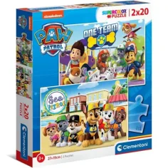 Paw Patrol 2x20 piezas puzzle - Clementoni