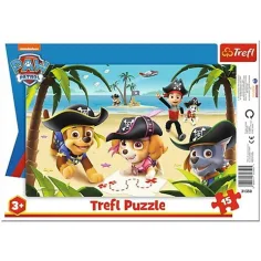 Paw Patrol: Amigos rompecabezas de marco de 15 piezas - Trefl