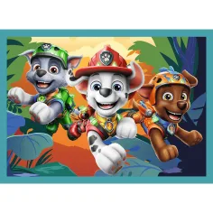 imagen de Paw Patrol aventuras en la isla de los dinosaurios 4 en 1 set de rompecabezas - Trefl 5
