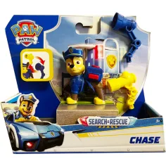 Paw Patrol: Búsqueda y Rescate Chase perrito con accesorios - Spin Master