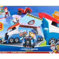 Paw Patrol: Camión de transporte de equipo de misión con sonido, figura de Ryder y su vehículo - Spin Master