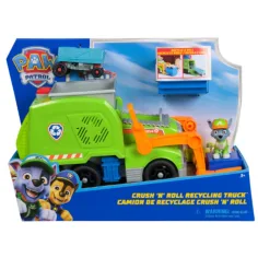 Paw Patrol: Crush'N'Roll Rocky camión de basura deluxe - Spin Master