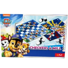 Paw Patrol Damas y molino juego de mesa - Trefl