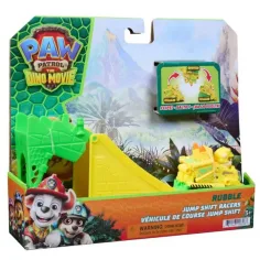 Paw Patrol Dino Movie - Vehículos acróbatas volcados Rubble - Spin Master