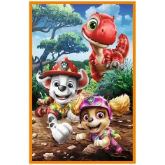 imagen de Paw Patrol Isla de Dinosaurios - 3 x 80 piezas de rompecabezas - Trefl 4