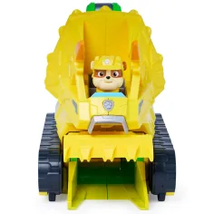 imagen de Paw Patrol La Película de Dinosaurios: Vehículo de Rescate Chomp & Rescue con figura de Rubble - Spin Master 2