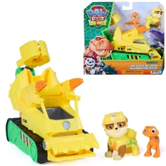 Paw Patrol La Película de Dinosaurios: Vehículo de Rubble - Spin Master