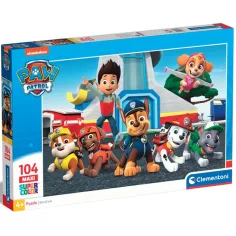 Paw Patrol listo para la misión puzzle maxi supercolor de 104 piezas - Clementoni