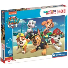 Paw Patrol: Maxi Super Color Puzzle de 60 piezas - Clementoni