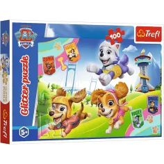 Paw Patrol puzzle de glitter de 100 piezas - Trefl