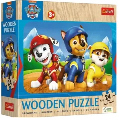 Paw Patrol rompecabezas de madera de 24 piezas - Trefl