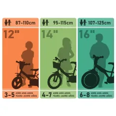 imagen de Paw Patrol Skye bicicleta infantil de 14” con cesta y asiento para muñeca en color rosa y verde menta – bicicleta Dino Bikes 5