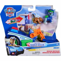 Paw Patrol: Vehículo de Rocky de Rescate y Búsqueda con figura - Spin Master