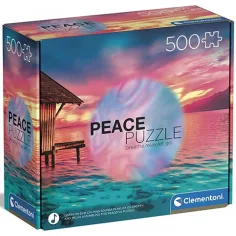 Peace Puzzle: Vive el presente puzzle de 500 piezas - Clementoni