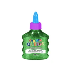 Pegamento líquido brillante de color verde 88ml - Carioca
