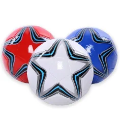 Pelota de fútbol de cuero sintético en varias versiones de 23 cm 1ud