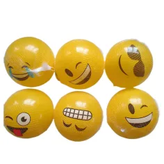 Pelota de goma con diseño de emoji de 23 cm en varias versiones