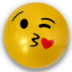 imagen de Pelota de goma con diseño de Emoji en varias versiones de 23 cm 2
