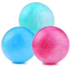 Pelota de goma con diseño de mármol en varias versiones de 23 cm