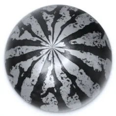 imagen de Pelota de goma con diseño de sandía en varias versiones de 23 cm 2