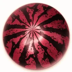 imagen de Pelota de goma con diseño de sandía en varias versiones de 23 cm 3