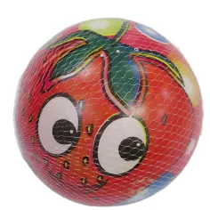 Pelota de goma con estampado de fresa de 23 cm