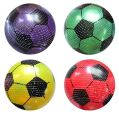 Pelota de goma de 23 cm con diseño de fútbol