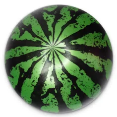 Pelota de goma verde-negra con diseño de sandía 23cm