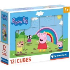 Peppa cerdita 12 piezas cubo de cuentos - Clementoni
